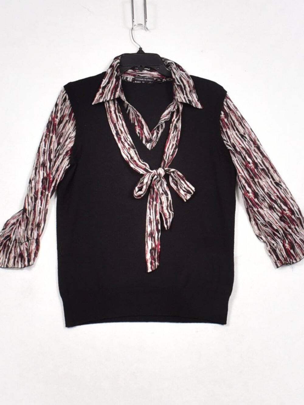 Essentials by Milano Women's Multicolor Sweater Vest Lightweight Shirt Size XL